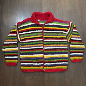 Vintage Inti Raimi 100% Wool Knit Sweater Unisex Size Large